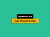 Excellent Deals – September 29th, 2023! Promo Code & Coupon List