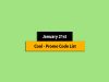 Great Promo Code List – January 21st, 2023!