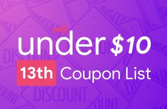 November 13th – Only Under 10 Promo Code List