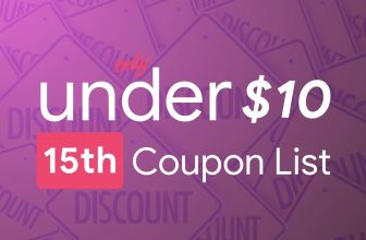 November 15th – Only Under 10 Promo Code List