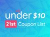 July 21st – Only Under 10 Promo Code List