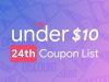September 24th – Only Under 10 Promo Code List