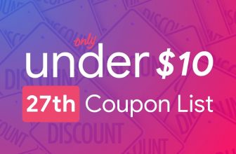 October 27th – Only Under 10 Promo Code List