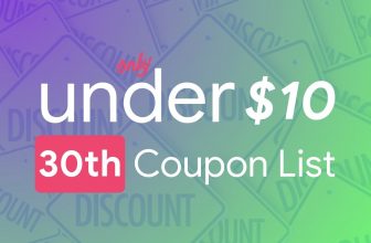 October 30th – Only Under 10 Promo Code List