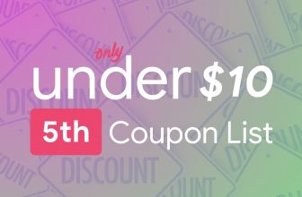 November 5th – Only Under 10 Promo Code List