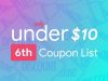 September 6th – Only Under 10 Promo Code List