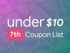 August 7th – Only Under 10 Promo Code List