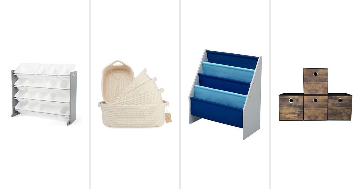 Featured image for 16 Kids Storage Finds That Help Control the Clutter
