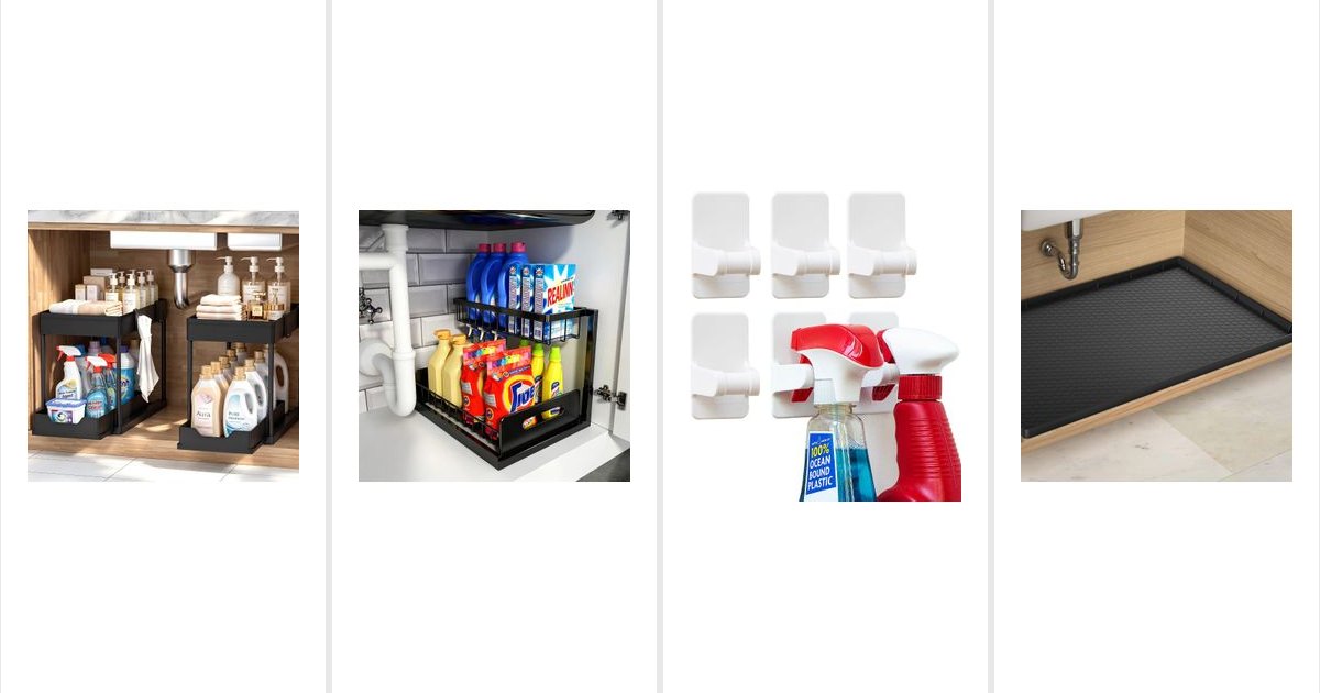 Featured image for 17 Under-Sink Kitchen Finds That Make Cleaning Supplies Less Messy