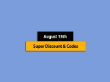 Big List – August 15th, 2024! Promo Code & Coupon List