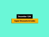 Big List – December 12th, 2024! Promo Code & Coupon List