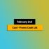 Great – February 1st, 2024! Promo Code List