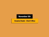 November 5th, 2024! Super Deals
