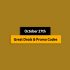 Amazing – October 26th, 2022! Promo Code List
