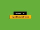 Big List – October 31st, 2024! Promo Code & Coupon List