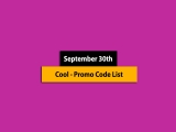 Big List – September 30th, 2024! Promo Code & Coupon List